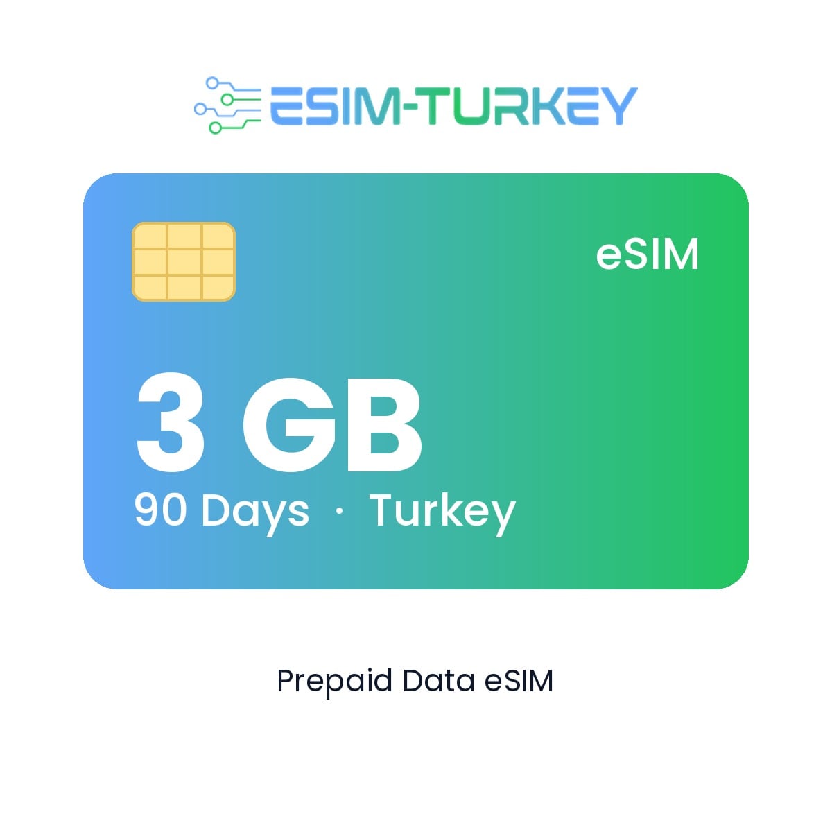 Turkey eSIM 3 GB - 90 Days