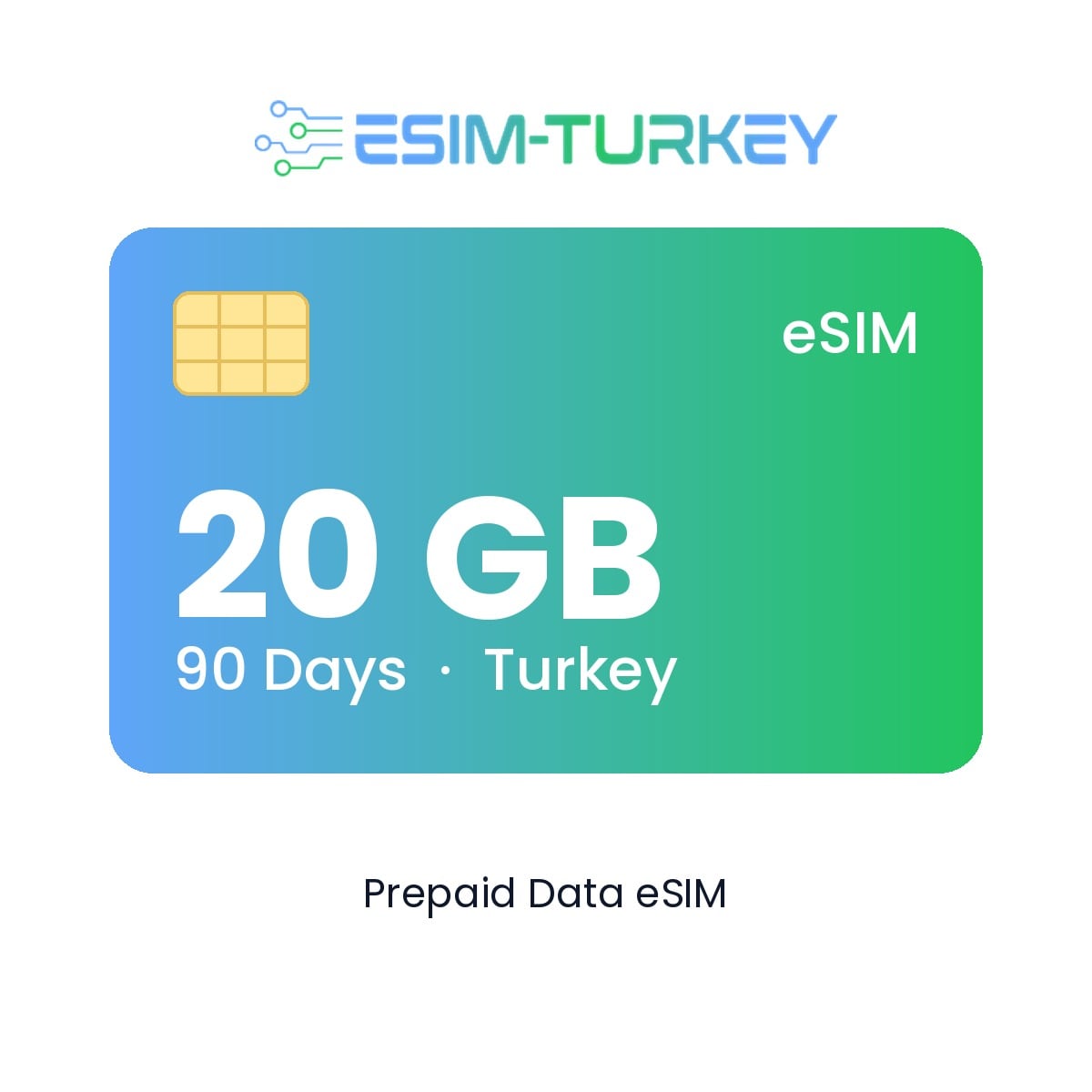 Turkey eSIM 20 GB - 90 Days